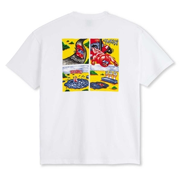 Polar Skate Co. T-shirt Crash White